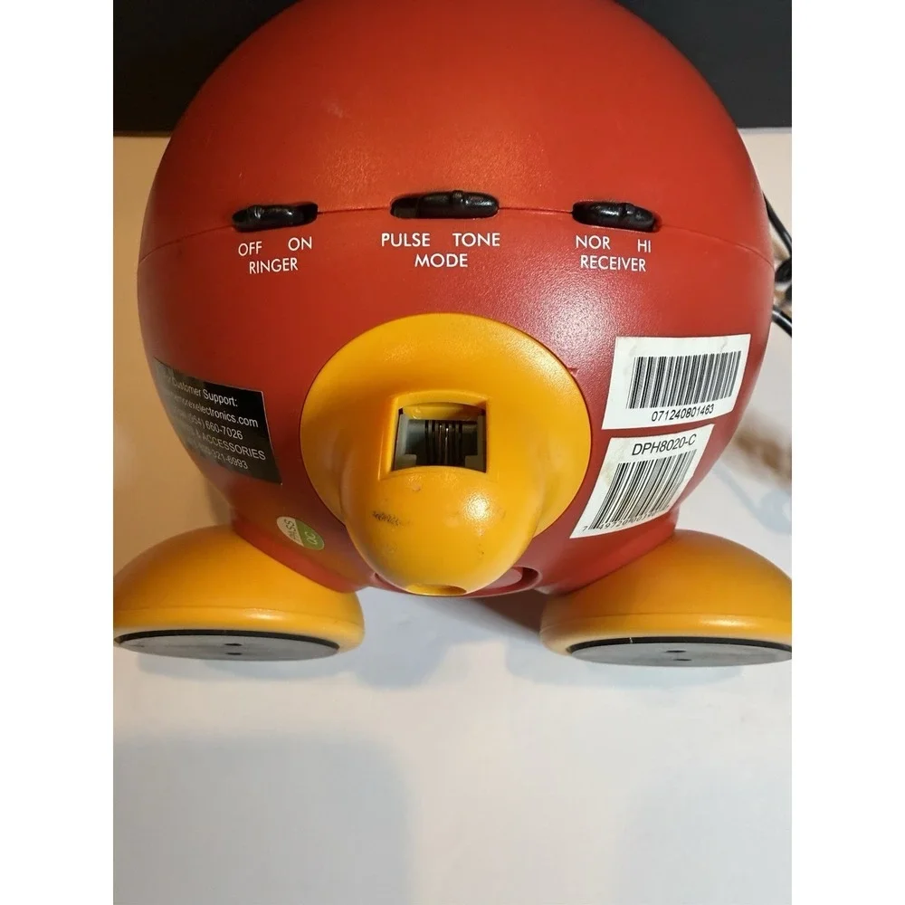 Disney Mickey Mouse Corded Push Button Desk Telephone Memorex DPH8020-C Tested